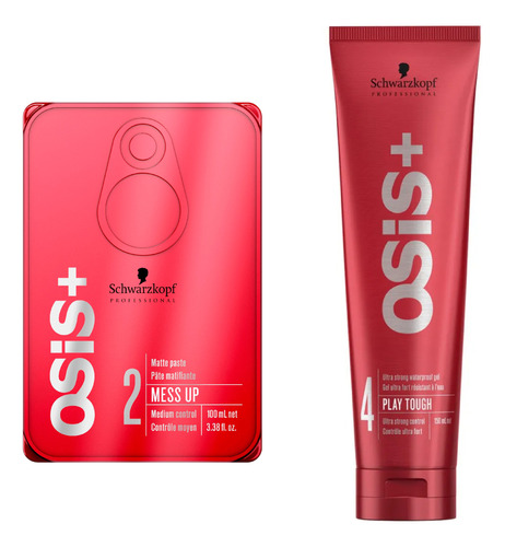 Kit Acabado Mess Up + Play Tough Osis+ Schwarzkopf