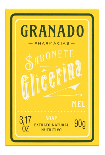 Imagem 2 de 4 de Sabonete Em Barra Granado Mel Glicerina Vegetal De 90 G