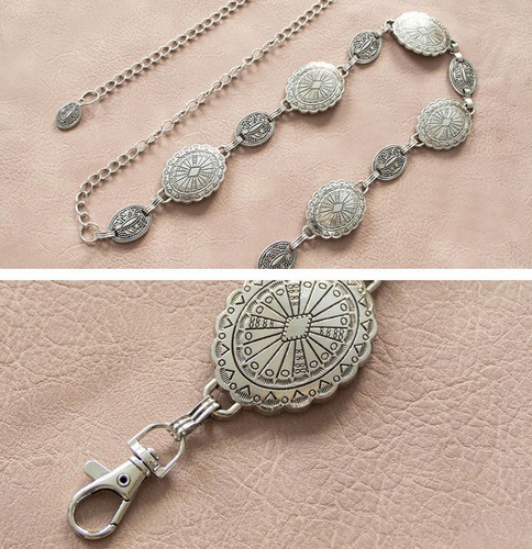 Cinturón De Metal Mujer Punk Chic Con Cadena De Cintura
