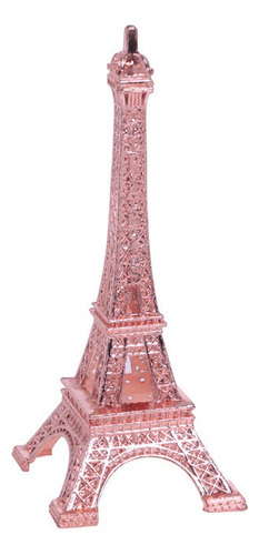 Enfeite Torre Eiffel Paris Miniatura 10cm Decoracao Novidade Cor Rosa