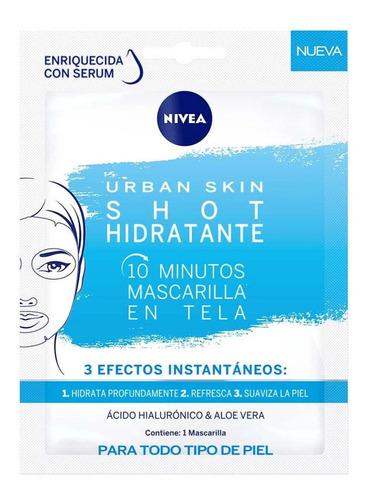 Nivea Mascara Facial De Papel Hidratante