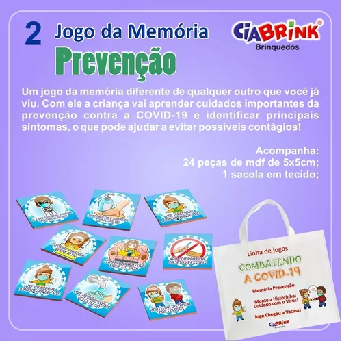 Jogo da Memória - Prevenção Corona Vírus