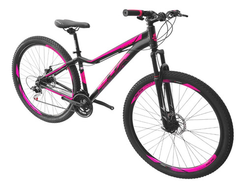 Bicicleta Aro 29 Alumínio Gta 24v Freio Disco T15 Rosa