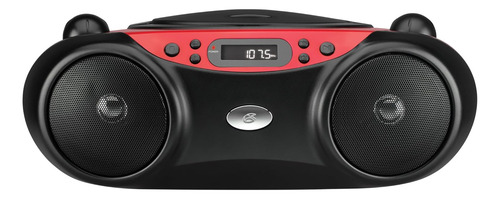 Reproductor Portátil De Cd Con Radio Am/fm Rojo/negro