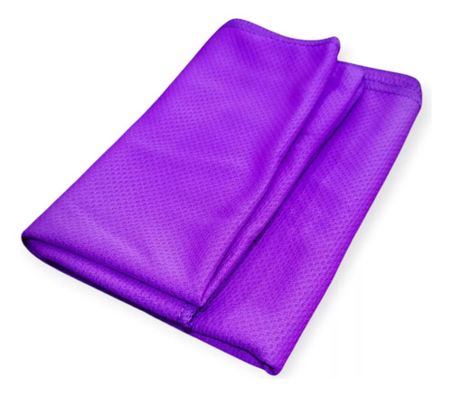 Toalla Deportiva Siempre Fría Efecto Refrescante Seca Rapido Violeta Lisa