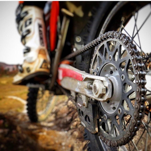 Imagem 4 de 6 de Kit Relação Crf230 Edgers + Corrente Did C Retentor Pinhão12