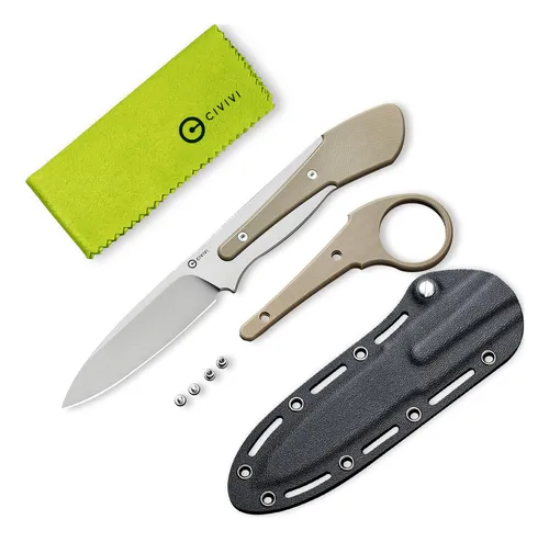 Cuchillo Civivi Varius C22009d-2 Con Funda Kydex, Anillo De