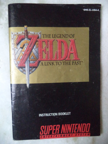 The Legend Of Zelda Link To The Past Manual Original D Época