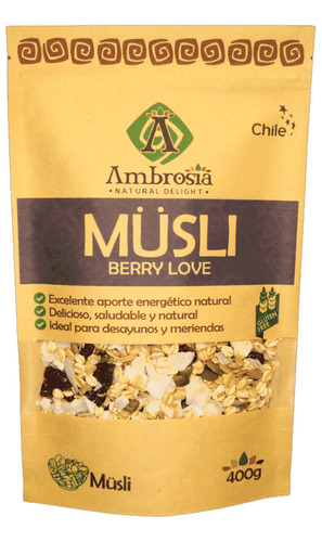 Ambrosia Muesli Berry Love Sin Gluten 400 G