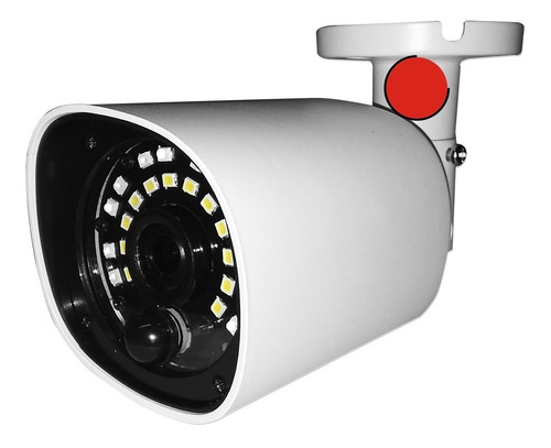 Cámara Ip Bullet 1080p 2 Mp Sensor Pir Y Sirena Leds Blancos