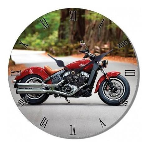 Reloj Mural Diseño Moto Indian Turismo/ Runn