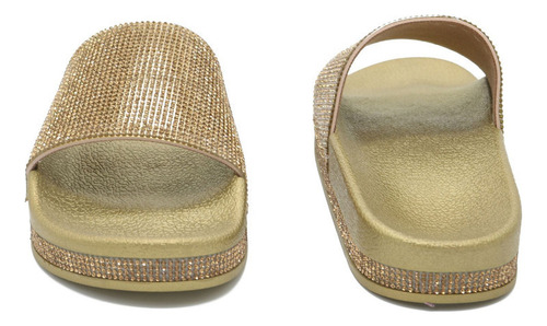 Zapatillas Estilo Diamantes De Imitación Y Sandalias De Suel