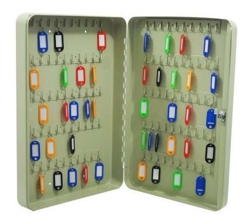 Caja Para 100 Llaves Sencilla C/llaveros De Colores 46cm Obi