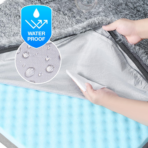 Cama Plegable L Para Perros Sofá Cama Mullida Ortopédica Gris Diseño