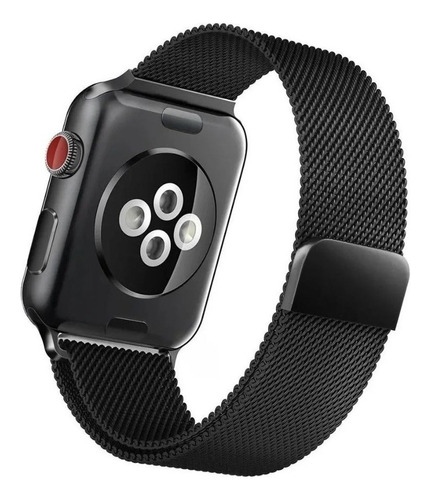 Correa Acero X-doria Compatible Con Apple Watch 44mm Negro