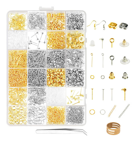   Para Hacer Aretes, 2410 Piezas Kits Para Hacer Joyas ...