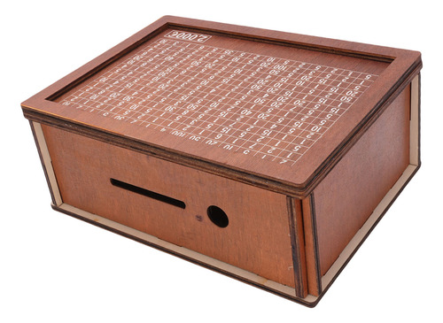 Economizando Dinheiro Em 2000 Euros Savings Challenge Wooden