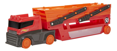 Hot Wheels Megacamion Transportador Ghr48 Mattel Color Rojo Y Naranja