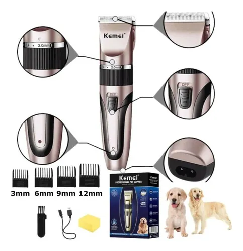 comprar Maquina Cortar Pelo Perro Gato Mascotas Kemei Km-1053 | |rt®