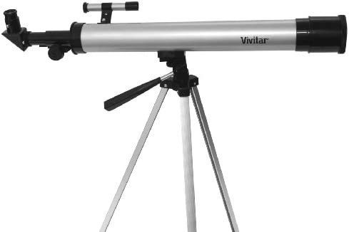 Imagen 1 de 5 de Refractor De Telescopio Vivitar Tel50600 Con Trípode (negro)