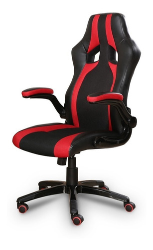 Cadeira Racing Gamer Almofadada Preta / Vermelha 8-106