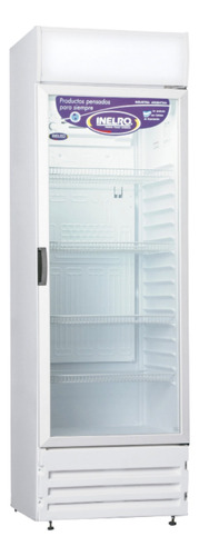 Heladera exhibidora vertical Inelro Tradicional MT-400 390 L 1  puerta blanca y negra 62 cm de ancho 220V