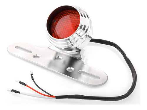 Luz Trasera Freno Moto Con Soporte Placa Integrado Universal