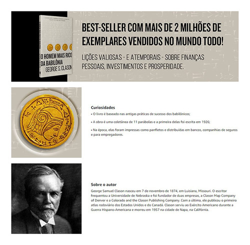 O Homem Mais Rico Da Babilônia, Clássico Sobre Como Multiplicar Riqueza E Solucionar Problemas Financeiros + O Método, 5 Ferramentas Para Gerar Coragem, Força De Vontade E Uma Vida Com Propósito