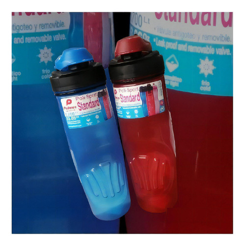 Regreso A Clases Super Kit 2 Botellas Pse-700 Color Azul/Rojo