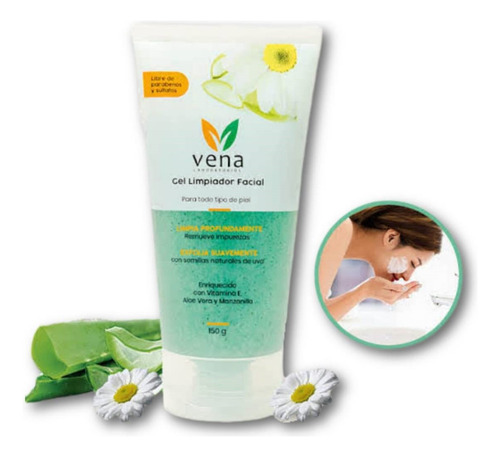 Pack 2 Gel Limpiador Facial - Vena 150 Gr