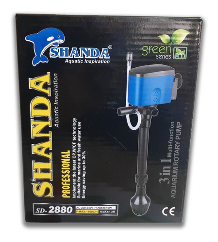 Bomba Shanda Multifuncion 3 En 1 Sd 2880 1500 L/h - 1.2m