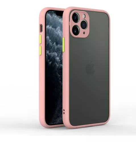 Funda Carcasa silicona Borde color Rosa metalizado Iphone 7 Plus / 8 Plus