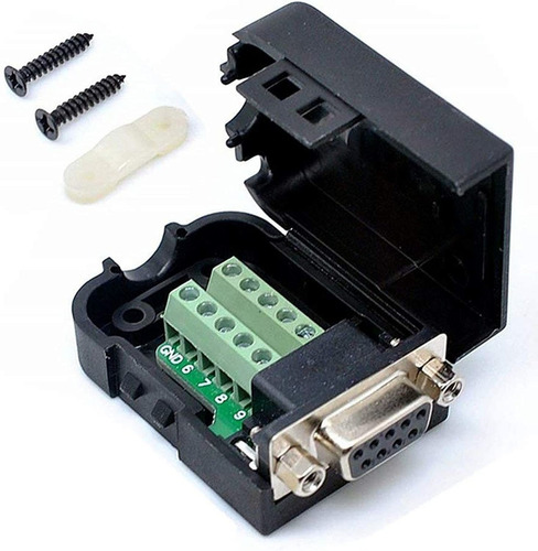 Aisibo Conector Db9 Rs232 D-sub Hembra Adaptador Serial Puer