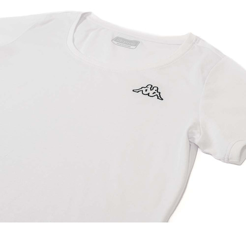 Polo Kappa Logo Momba White Mujer