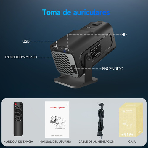 Proyector Magcubic Hy320 Hd 4k 1080p Android 11 Wifi 390ansi