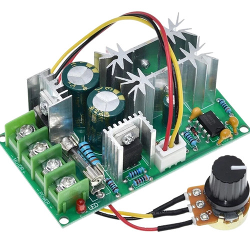  Controlador Pwm 10 60v 20a Regulador Motor Dc Potenciometro