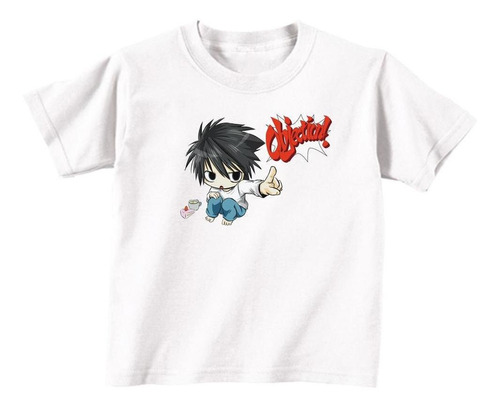 Remeras Infantiles Death Note Anime |de Hoy No Pasa| 14