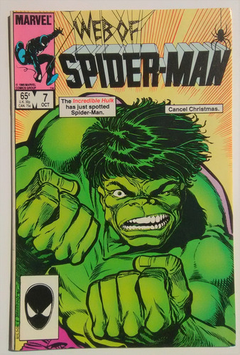 Web Of Spiderman 7 Marvel Comics 1985 Peter David Buscema 