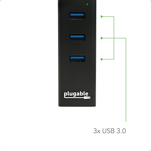 Hub Usb Enchufable Con Ethernet, Alimentación Por Bus Usb 3.