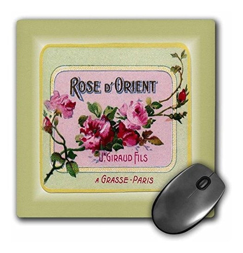 Mouse Pad Anuncio Francés De Perfume 1900 3d Rose 8x8 