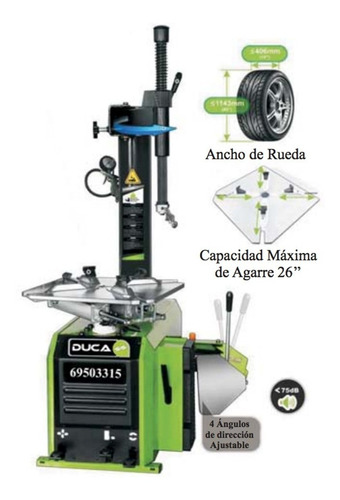 Desarmadora Neumaticos 24 PuLG Gomeria - Nueva Hipermaq