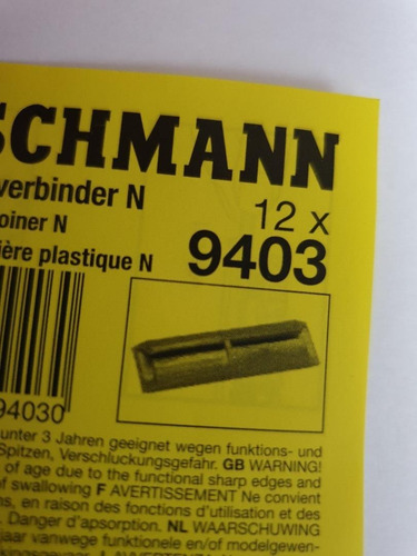 Imagen 3 de 5 de Eclisas Para Vìas Fleischmann Escala N De Aislaciòn 9403