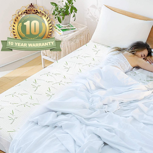 Protector Forro Cubrecolchon Impermeable Bambu King Size