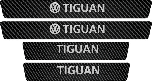 Sticker Vinil Estribos Automóvil Carbono 5d Tiguan Vw