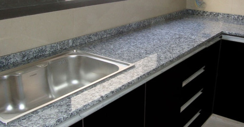 Granito Gris Perla - Mesadas Argentinas - Fabrica - Cocinas