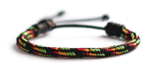 Pulseira Masculina Feminina Jamaican Tecido Ajustável