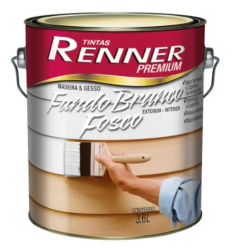 Fondo Para Madera Blanco Mate 3,6 L Megacolor