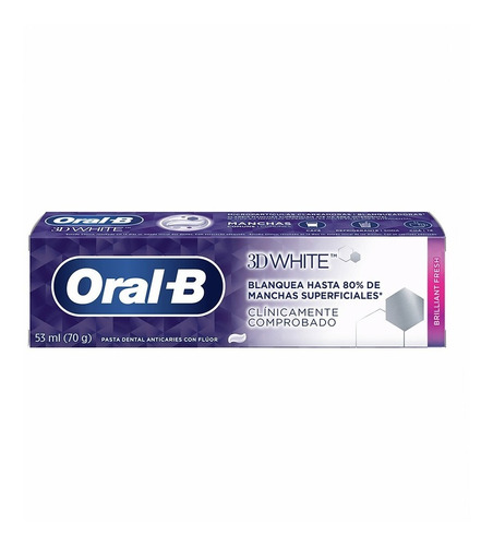 Crema Dental Oral B 3d White Brilliant - mL a $132