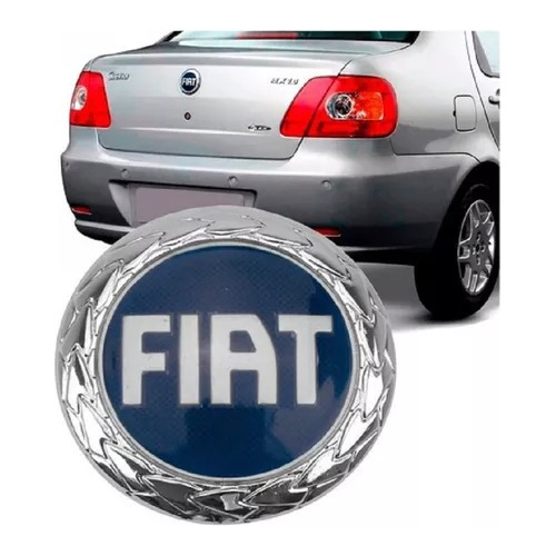 Emblema Do Porta Mala Fiat Siena Cromado 2005 2006 2007 2008