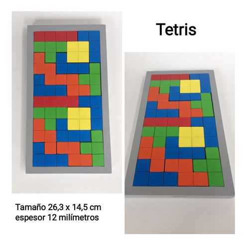 Juegos Didacticos De Mesa Tetris En Mdf.